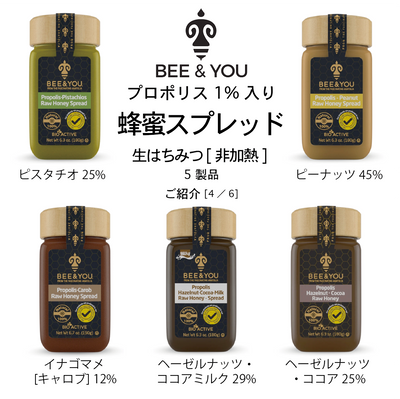 【ミツバチ製品23種ご紹介】⑤蜂蜜スプレッド 5種