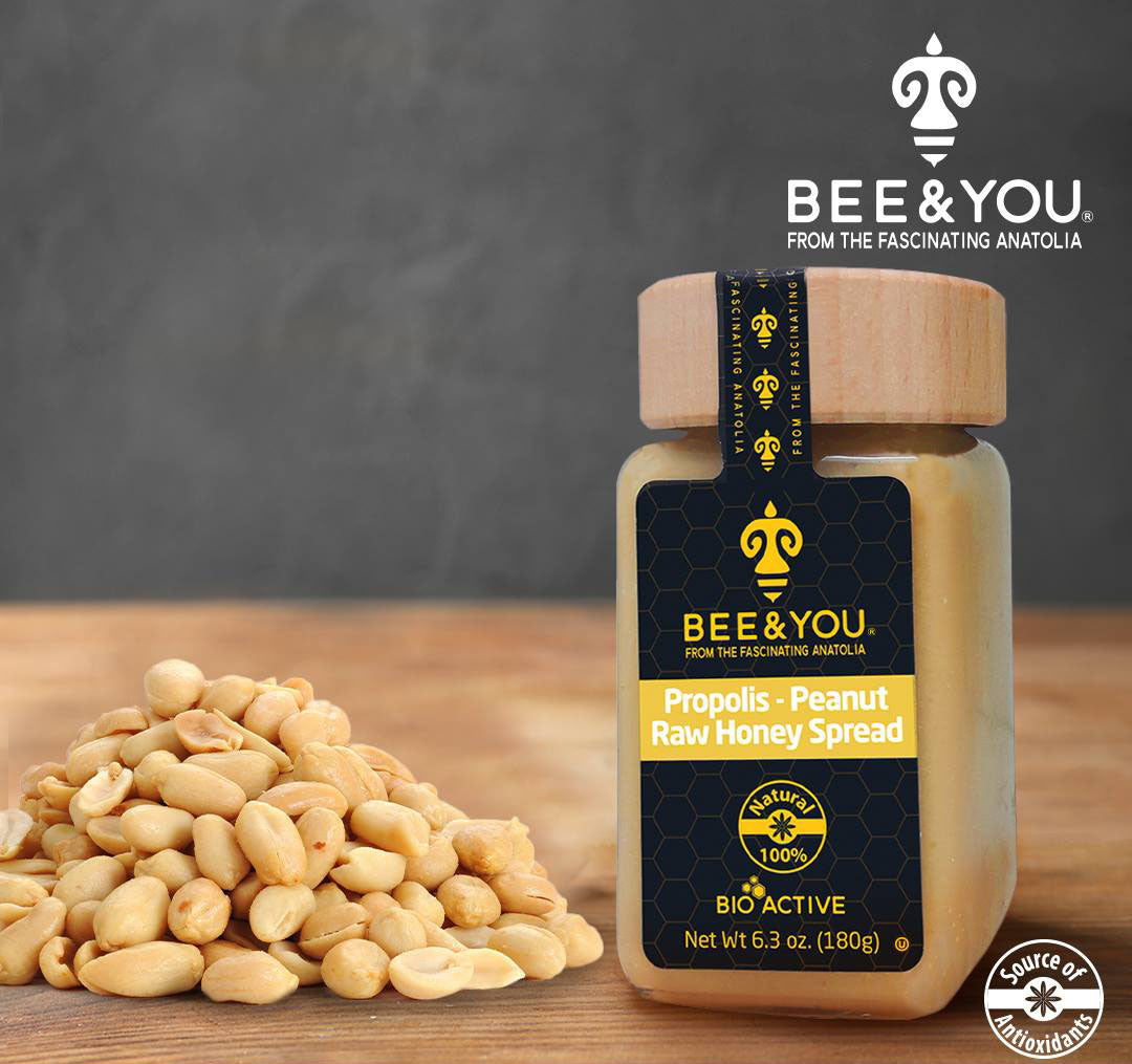 蜂蜜スプレッド【BEE & YOU】ピーナッツ 45%［ミックスはちみつ］